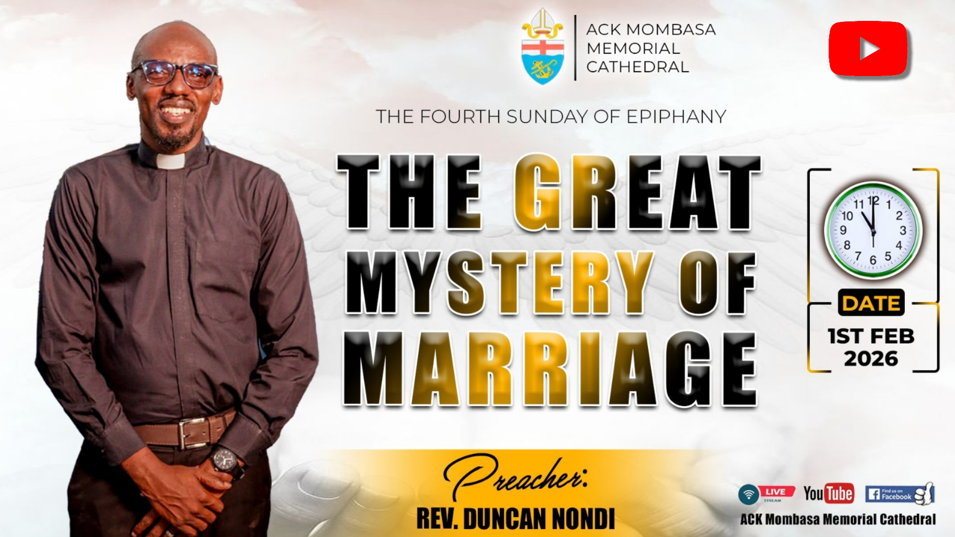 SERVICE SERMON: THE GREAT MYSTERY OF MARRIAGE